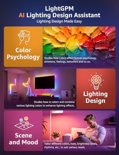 Lepro N1 AI Smart RGB Rope Light with IC, 32.8ft 2.4G Wi-Fi & Bluetooth - Image 4