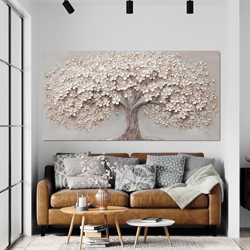Canvas Wall Art Decor Prints Botanical Large Wall Art Pictures for Living Room Modern Oversized Tree of Life Wall Art Decor Prints Artwork for Walls Bedroom Office 39" X 78"Printed Decorative Painting - Image 6