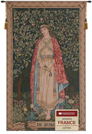 William Morris Orchard by Tapestry Wall Hanging 48 x 30 in by CCharlotteHomeFurnishings