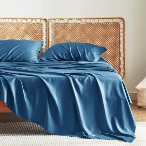 Bedsure PureWoven 100% Rayon Derived from Bamboo, Full Size Sheets, 4 PCS by BEDSURE