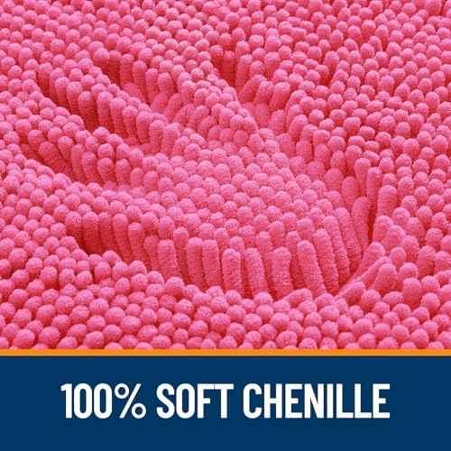 OLANLY Bathroom Runner Rugs 45x27, Extra Soft Absorbent Chenille Bath Rugs - Image 3