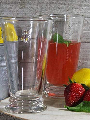 La Rochere Napoleon Bee Double Old Fashioned Tumbler Set of 6 – La Rochere Bee Glassware Sets – Fancy Glassware Drinking Glasses (15 oz) - Image 6
