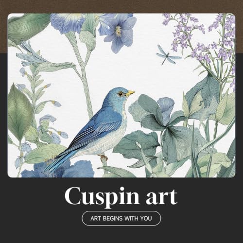 Framed Vintage Blue Floral Bird Botanical Wall Art for Living Room, 2 Piece - Image 6