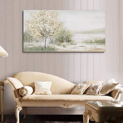 Green Wall Art Canvas Wall Art Decor Spring Scene Nature Landscape Wall Painting Decorations Artwork Wall Art Prints Pictures For Room Living Room Bedroom Office Decor 20x40 Inch - Image 4