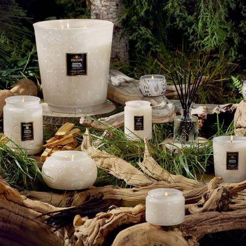 Voluspa Santal Vanille Large Scented Candle Jar 18 Oz, 100 Hr Burn - Image 6