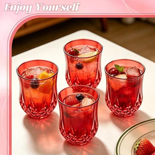 24 Pack Plastic Stemless Wine Glasses, 12oz Unbreakable Wine Cups - Image 5