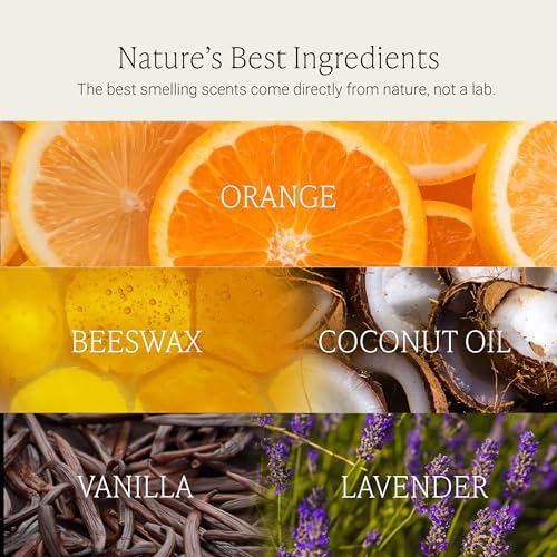Fontana Candle Co Wood Wick Beeswax Candle, Lavender Vanilla Tangerine - Image 4