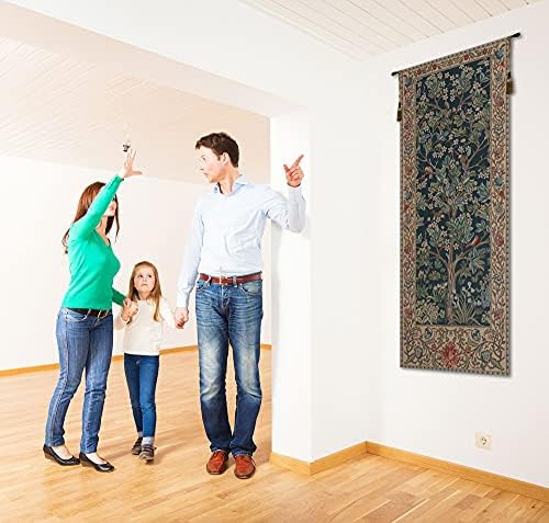 William Morris The Tree of Life Portiere Tapestry Wall Hanging 70 x 24 in - Image 7