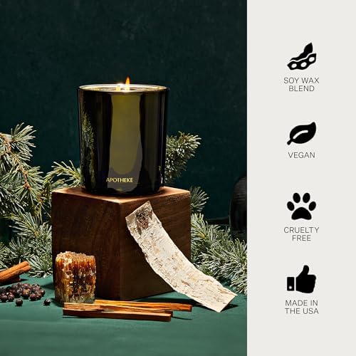 Apotheke Signature Scented Candles for Home, Juniper Birch - 10.5 Oz - Image 5