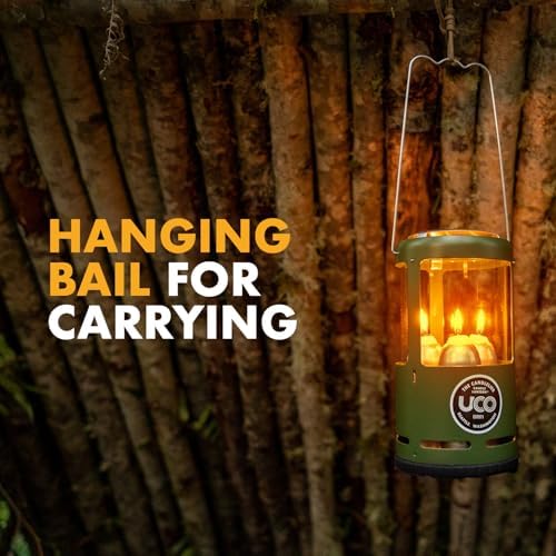 UCO Candlelier Candle Lantern, Candle Lanterns for Real Candles, Perfect Outdoor Gear for Camping or for Power Outages, Includes 3 Long Burning Candles - Image 3