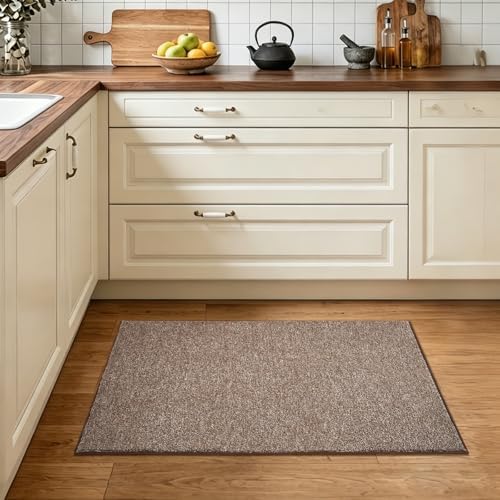 2x3 Coffee/White Area Rug Washable Non-Slip Soft for Entryway Front Door - Image 2