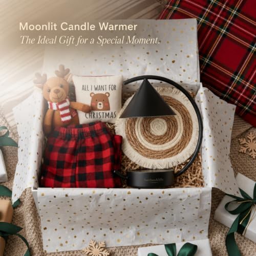 Japandi Moon Arc Candle & Wax Warmer Gift Set, Tsukimi Inspired - Image 5