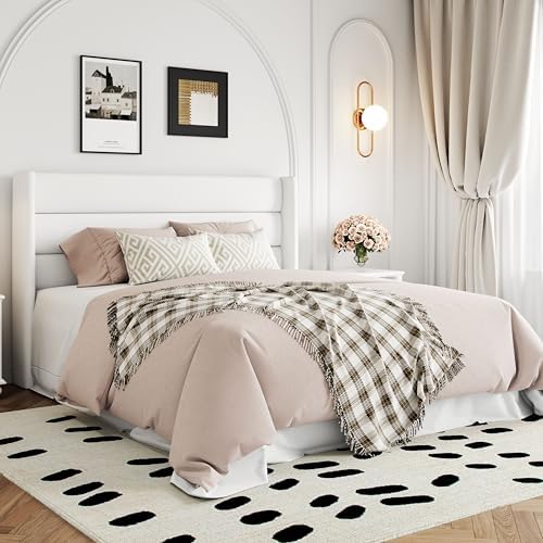 Allewie Queen Size Lift Up Hydraulic Storage Bed Frame White - Image 4