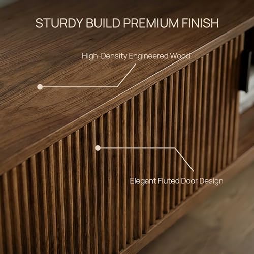 TV Stands for Living Room, 70.01" Mid Century Modern Entertainment Center - Image 7