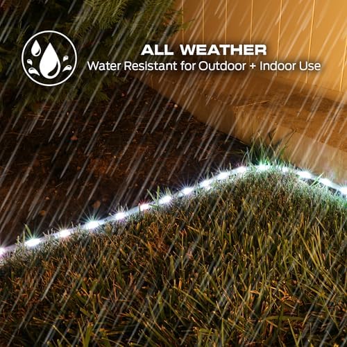 Monster Smart 2 -Pack 50 Foot RGB+IC+WW Outdoor LED Light Strip (100 ft Total), Sound Reactive, Dimmable, Multicolor & Multi-White, IP44 Waterproof, Weather Resistant, Works with Alexa, Google, Siri - Image 4