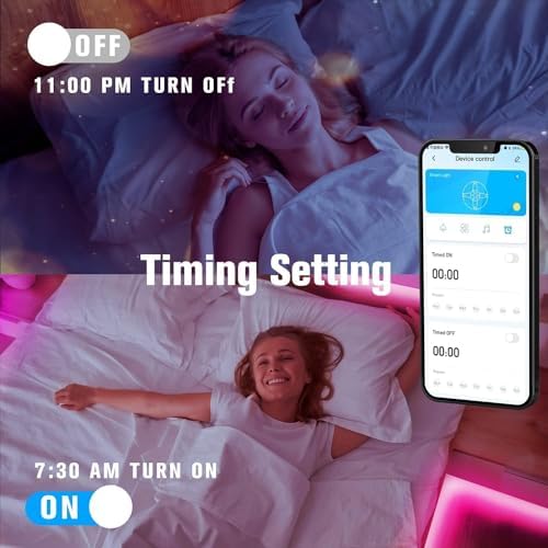 DAYBETTER Led Strip Lights 300 ft (3 Rolls of 100 ft) Color Changing Lights Strip for Bedroom, Desk, Indoor Room Bedroom Valentine Decor, with Remote and 24V Power Supply - Image 4