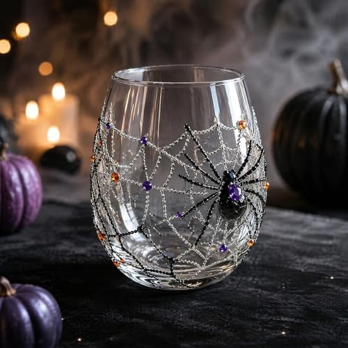 3D Halloween Embossed Handmade Black Cat Glassware Collection - Image 7