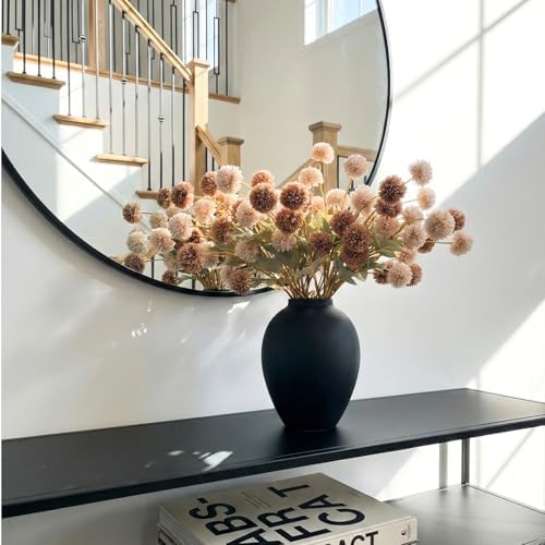 Black Vase for Home Decor - Tall Ella Flower Vase for Centerpieces - Image 4