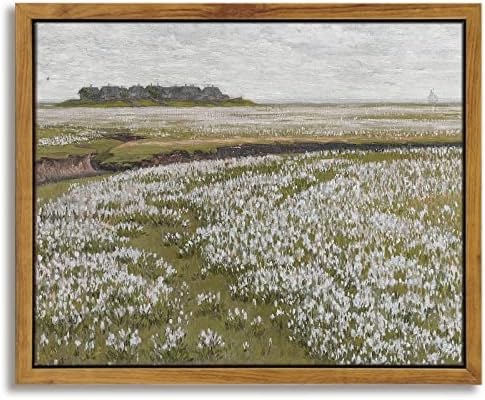 InSimSea Framed Canvas Wall Art Vintage Decor, Room Eclectic Decor, Classical Scenery Painting Canvas Art Wall Decor, Home Office Living Room Bathroom Wall Decor Home Decor, 8"x10" by InSimSeaArt