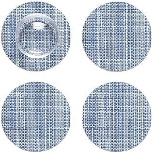 Chilewich Mini Basketweave Coasters Set of 4 by Chilewich