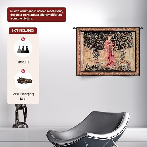 William Morris The Minstrel Tapestry Wall Hanging 25 x 32 in - Image 6