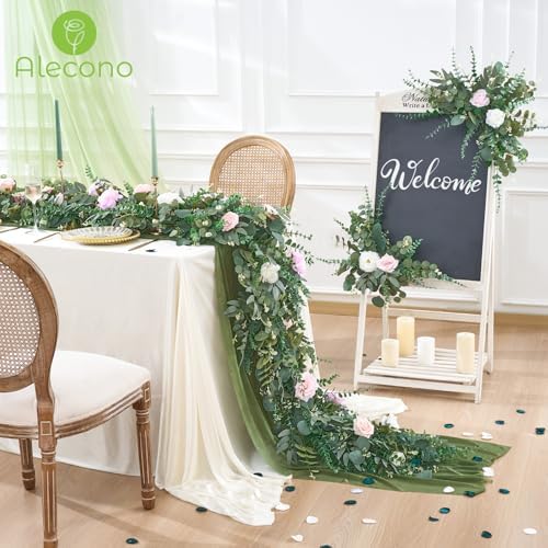 Alecono 75pcs Mixed Eucalyptus Leaves Stems Bulk, 4 Kinds Artificial Greenery Stems Faux Sliver Dollar Fake Greenery for Centerpieces Wedding DIY Bouquets Floral Arrangement Party Decor - Image 2