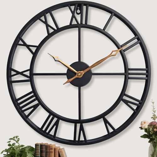 30 Inch Roman Numerals Large Wall Clocks for Living Room Decor by Unknown