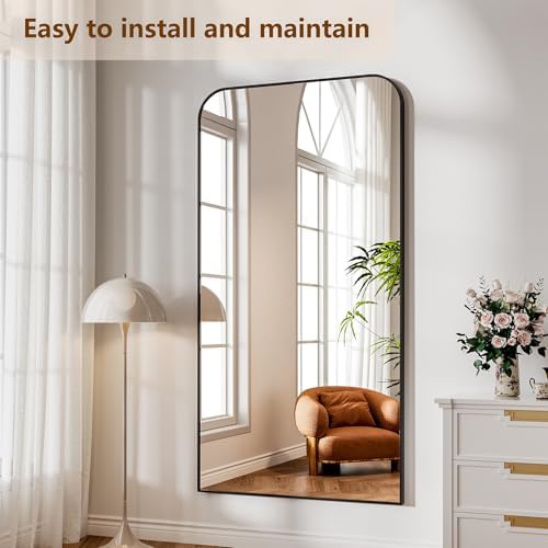 Koonmi Full Length Mirror, 67"x30" Mirror Full Length with Stand - Image 6