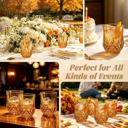 12 Pack Plastic Stemless Wine Glasses, 12oz Unbreakable Wine Cups - Image 6
