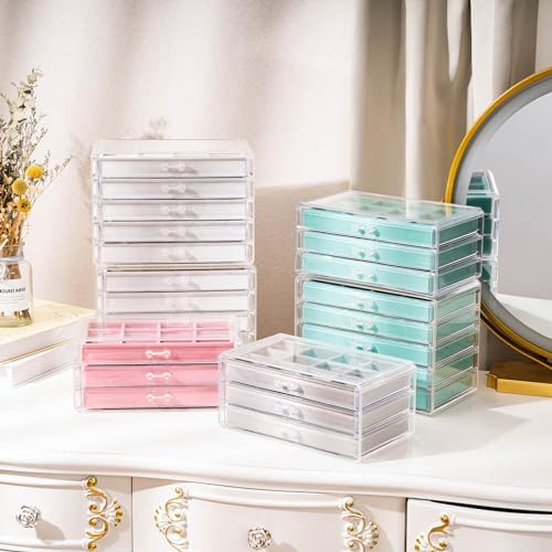 ProCase Earring Holder Organizer Jewelry Box with 8 Drawers, Aqua - Image 5