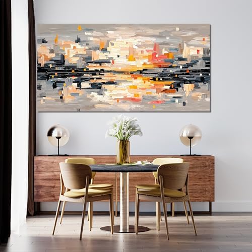 Abstract Wall Art Decor Large Wall Art for Living Room Abstract Canvas Art Wall Decor Modern Colorful Wall Art Prints Canvas Wall Art Pictures Artwork for Walls Bedroom Office Decor 24" X 48" - Image 6