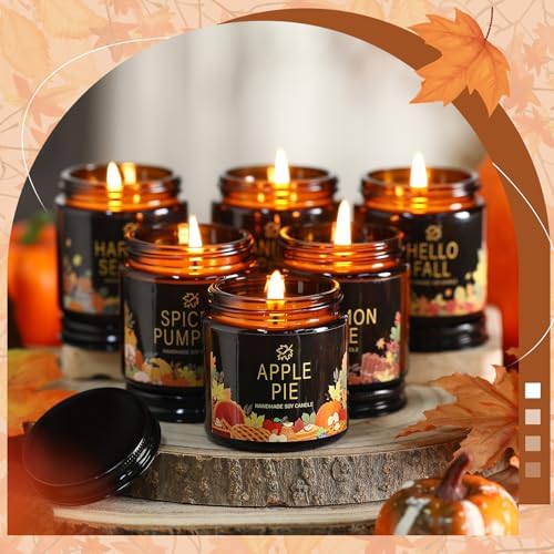 Landhoow 12 Pcs Fall Scented Candle Gifts Set for Women, Fall-Classic - Image 4