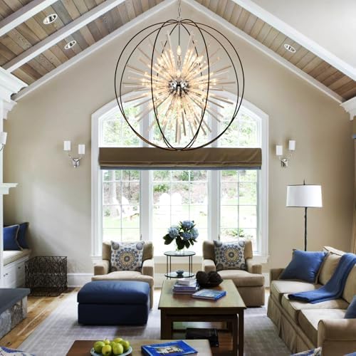 Vezzio Modern Extra Large Crystal Chandeliers for High Ceilings - Image 3
