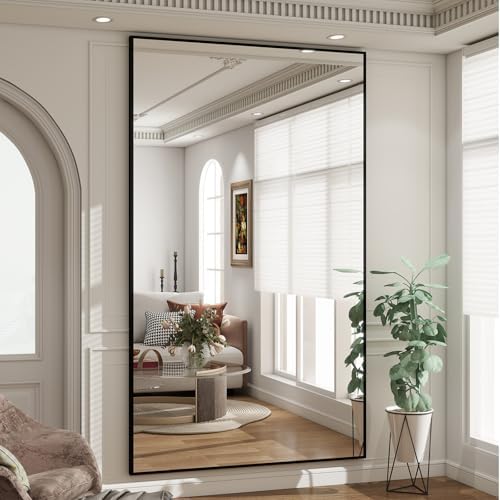 BEAUTYPEAK 77"x38" Rectangle Full Body Floor Mirrors, Full Length Mirror - Image 6