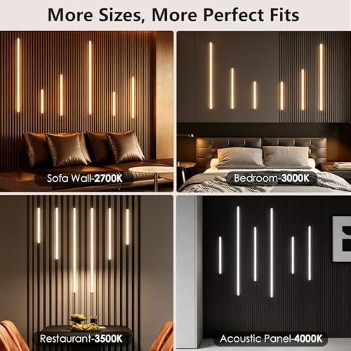 5CCT Wall Panel Lights 6PCS LED Light with 2700K-5000K Selectable - Image 5