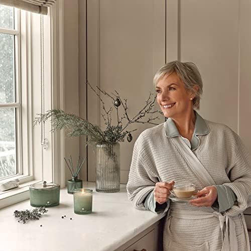 Thymes Scented Candles for Home Decor - Luxury Home Fragrance Gifts for Women & Men - Winter Candles with Crisp Notes of Sage, Eucalyptus, & Cypress Needles - Sage-Green (Highland Frost, 6.5 oz) - Image 6