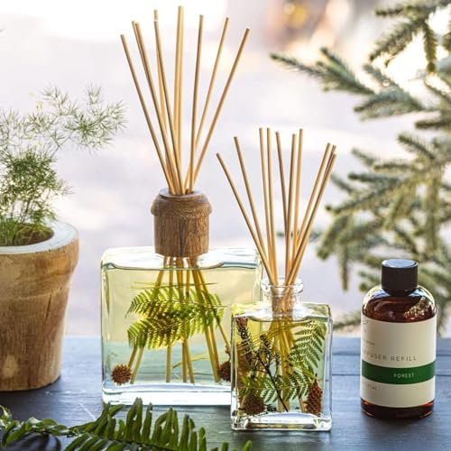 Rosy Rings Forest Botanical Reed Diffuser 4oz - Lasts 6-12 Months, Aromatherapy Diffuser, Reed Diffuser Sticks, Diffuser with Botanicals Perfect for Home Decor! - Image 2