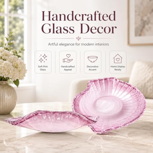 Hand Blown Glass Bowl Decorative Dish Fruit Bowl Home Decor - Image 4