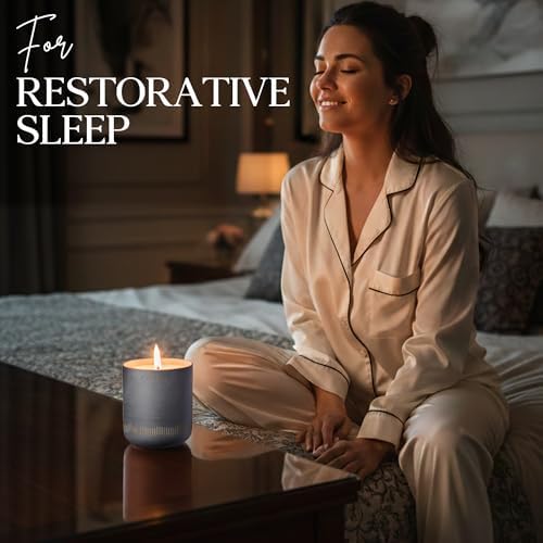 CAFTARI Luxury Aromatherapy Candle | Jasmine & Neroli Scented | 60 Hour Burn | Clean Coconut Soy Wax | Vegan, Gift-Ready Candle for Sleep & Home Spa Feel | Nidra - Image 4