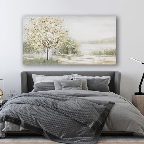 Canvas Wall Art Decor Large Green Wall Art for Living Room Natural Landscape Wall Art Decor Canvas Art Wall Decor Oversized Wall Art Prints for Room Bedroom Office Decor 29"X58" - Image 3