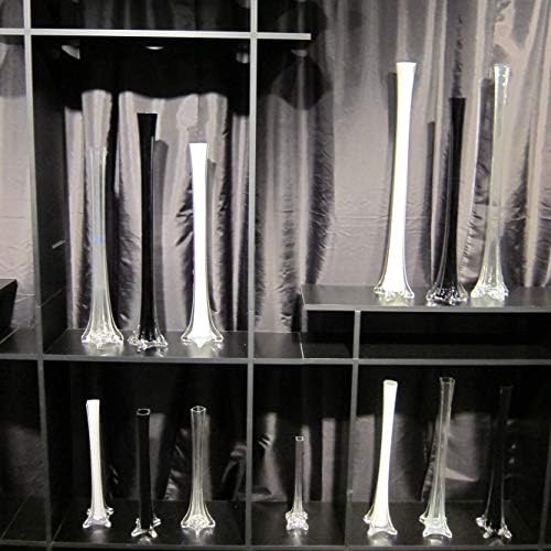 WGV Eiffel Tower Vase, Open 1.5", Height 24", (Multiple Sizes Choices) Clear Glass Floral Container with Sturdy Base, Flower Centerpiece for Wedding Event Home Decor, Arts Crafts, 1 Piece - Image 4