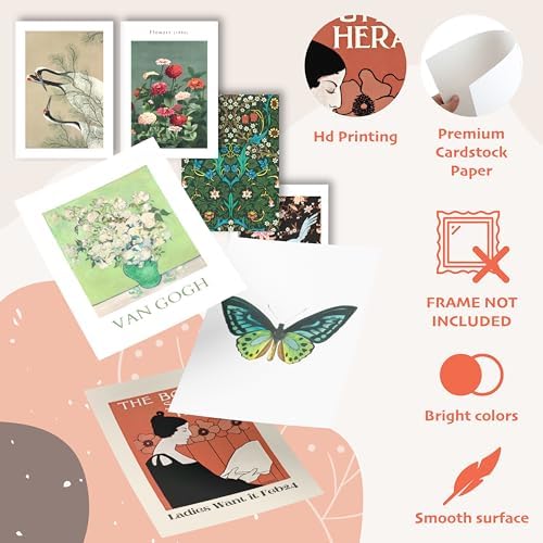 97 Decor Eclectic Wall Decor - Vintage Boho Wall Art Prints, Retro Maximalist Aesthetic Pictures, Gallery Prints Funky Eclectic Posters for Bedroom Home Dorm Decorations (Unframed) - Image 5