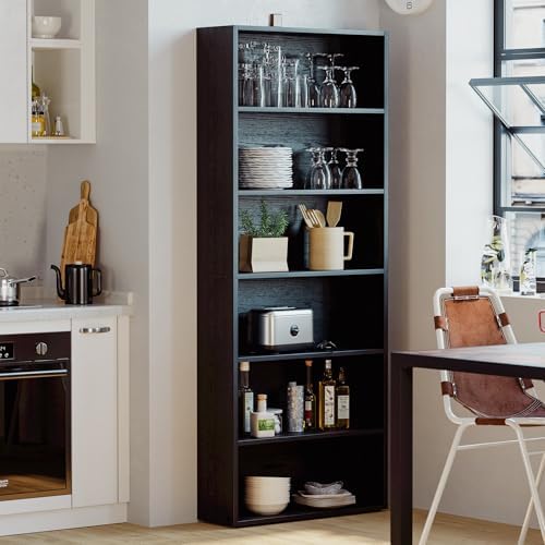 IRONCK Bookshelves and Bookcases Floor Standing 6 Tiers Display Storage Shelves 70 in Tall Bookcase Home Decor Furniture for Home Office, Living Room, Bed Room - Image 5