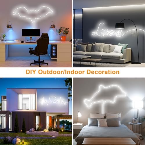Cozylady RGB Neon Light LED Rope Light (1M/3.28Ft-USB-Cold White) - Image 5