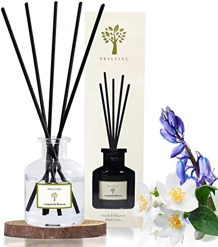 PRISTINE Campanula Blossom/Inspired by Hotel Duke Reed Diffuser for Home | Fresh Blend of Bluebell, Hyacinth, Cloves Reed Diffuser Set, Oil & Reed Diffuser Stick | Home & Office Decor | Fragrance Gift - Image 3