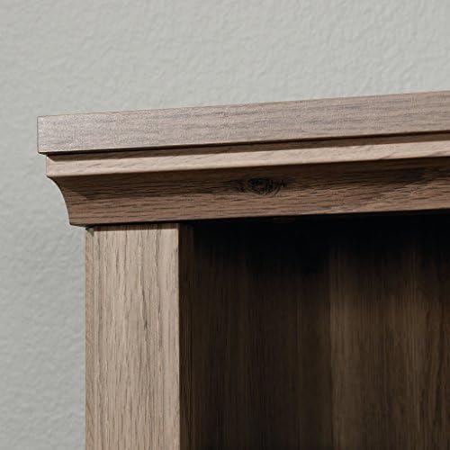 Sauder 5 Tier Book Shelf Wooden Bookcase Multipurpose Bookshelf for Home Office, Living Room, in Salt Oak finish - Image 4