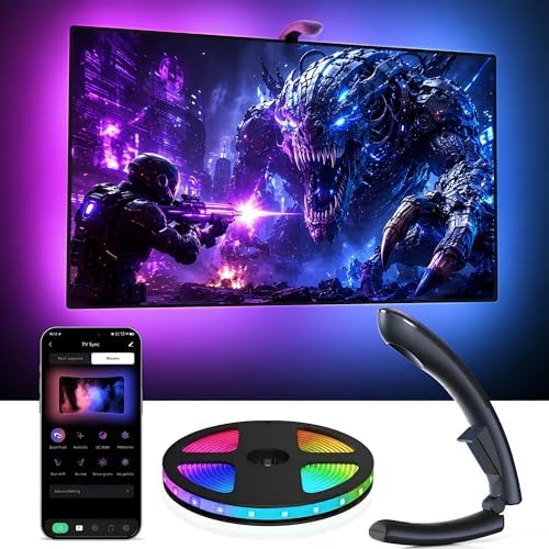 AOC TV LED Backlight, TV-Sync Lights for 75-85 Inch TVs, 18 ft by AOC