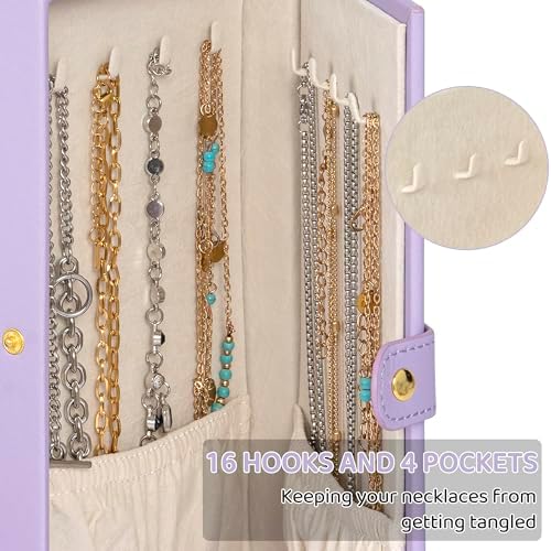 AKOZLIN 6-Tier Jewelry Box Organizer 5 Drawers Storage Purple Regular - Image 5