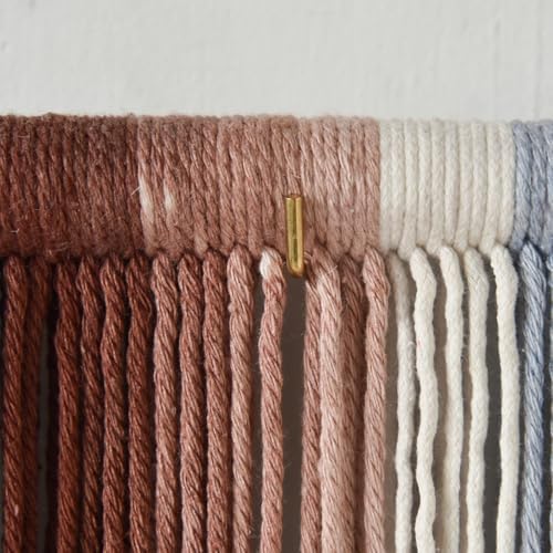 Macrame Wall Hanging Dip Dyed Large Yarn Wall Art Boho Home Decor 57"W*35"L - Image 6