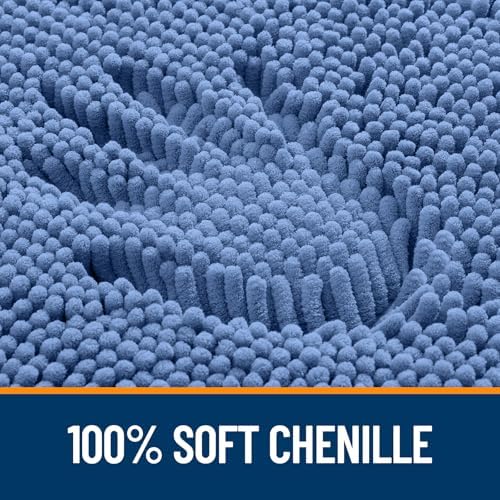 OLANLY Large Bathroom Rugs 44x32, Extra Soft Absorbent Chenille Bath Rugs - Image 3